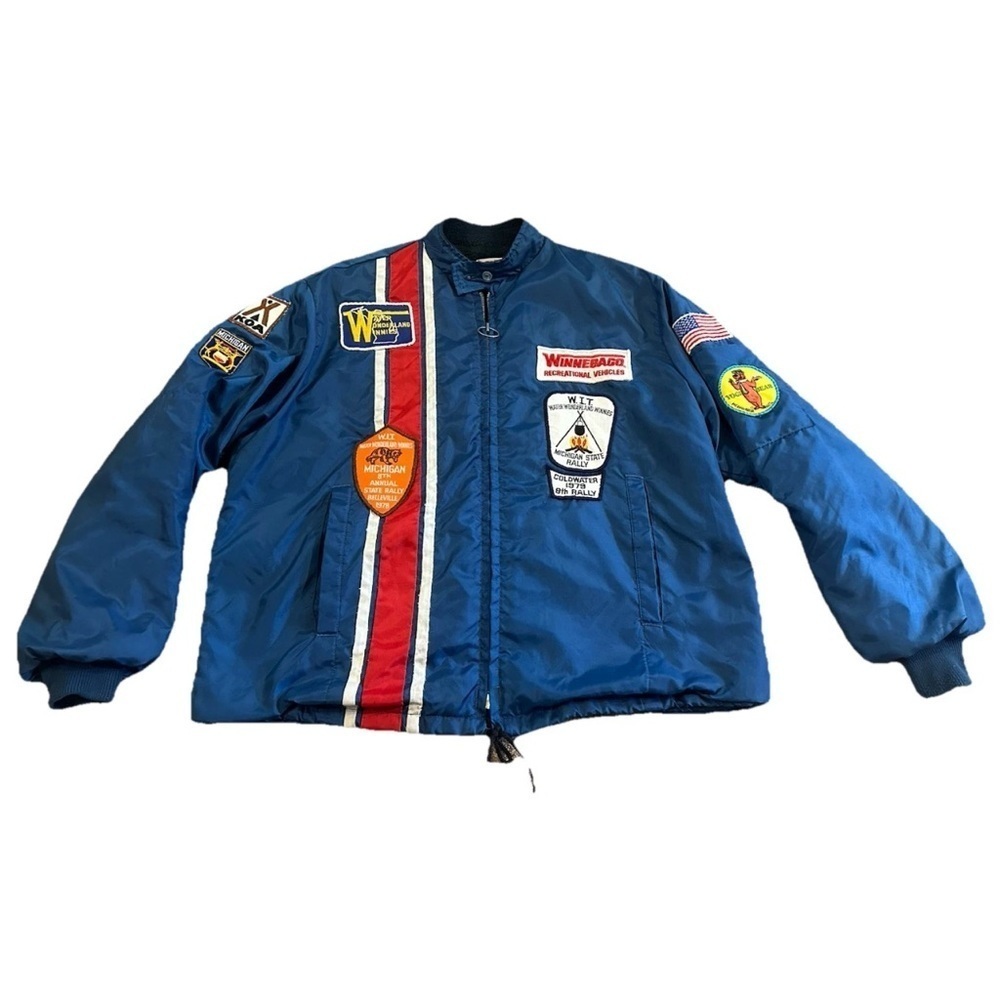 VTG Swingster Winnebago Travel Patch Jacket Lined Disney Mickey Mouse Yogi Bear